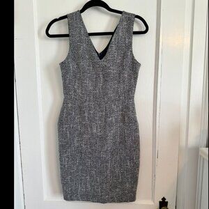 NWT Women's Petite Banana Republic Sleeveless Marled Tweed Dress - Size 0P.